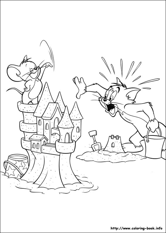 Tom and Jerry coloring picture